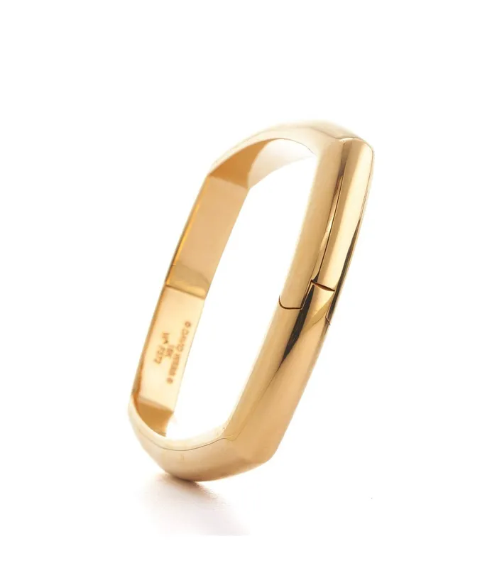 Large Quad Bangle Polished 18K Rose Gold David Webb PreStyled Sets
