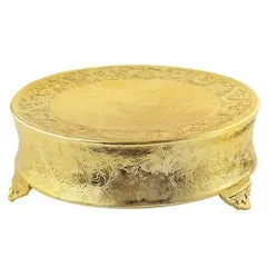 Leeber PreStyled Sets Leeber Round Ornate Plateau 18 Gold Plated