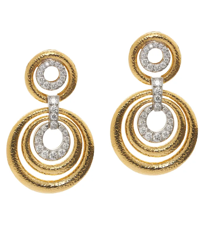 Madison Triple Round Hoop Earrings David Webb Workshop Earrings