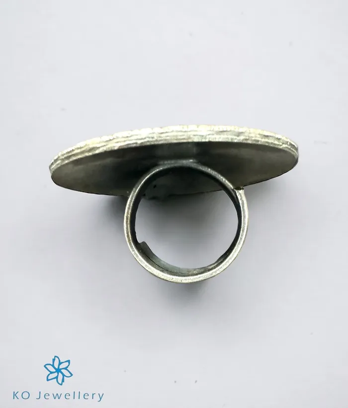 Meenakari Rings The Byzantine Silver Meenakari Finger Ring