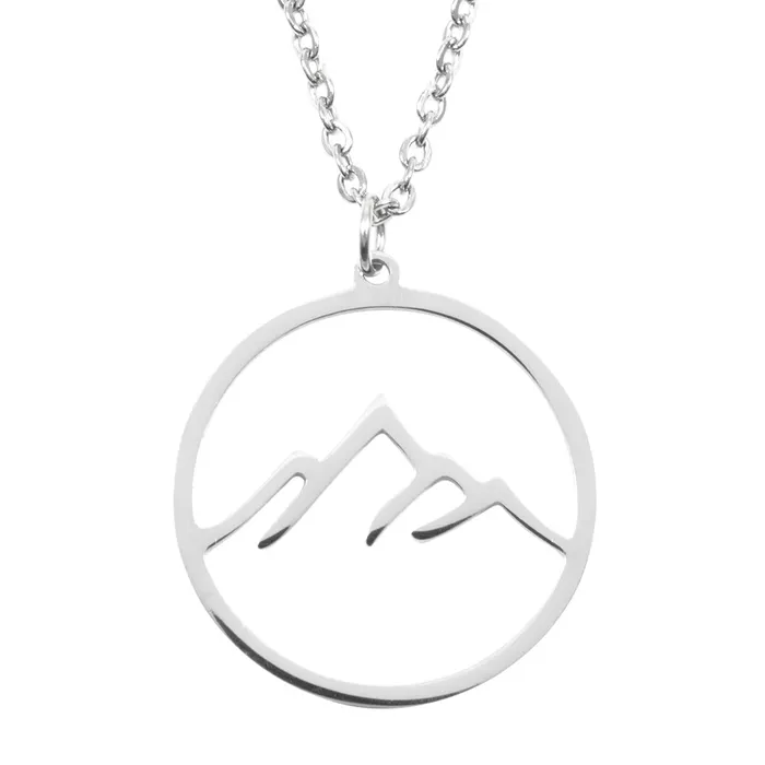 Mountain Necklace Silver Hey Happiness Necklaces