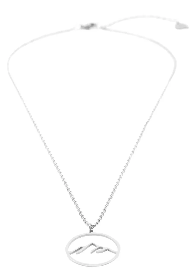 Mountain Necklace Silver Hey Happiness Necklaces Mountain Necklace Silver Hey Happiness Necklaces