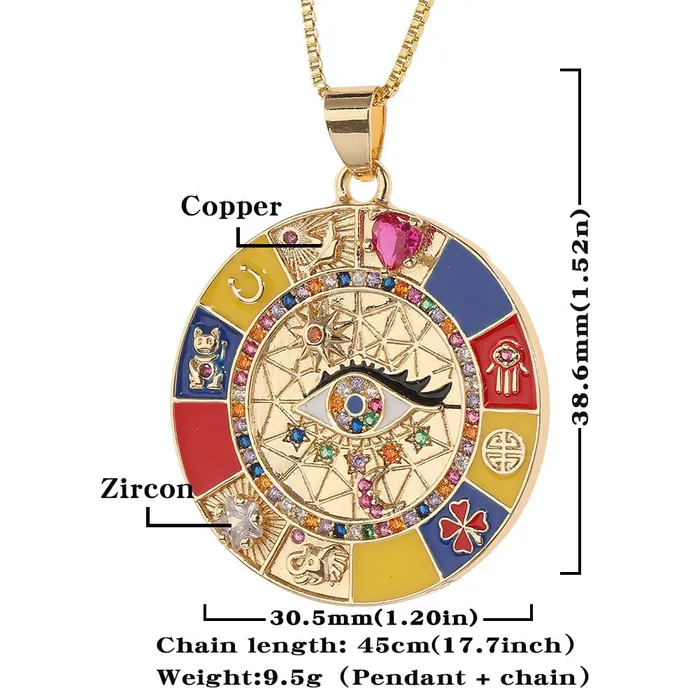 Multielement Evil Eye Necklace Life Changing Energy Necklaces