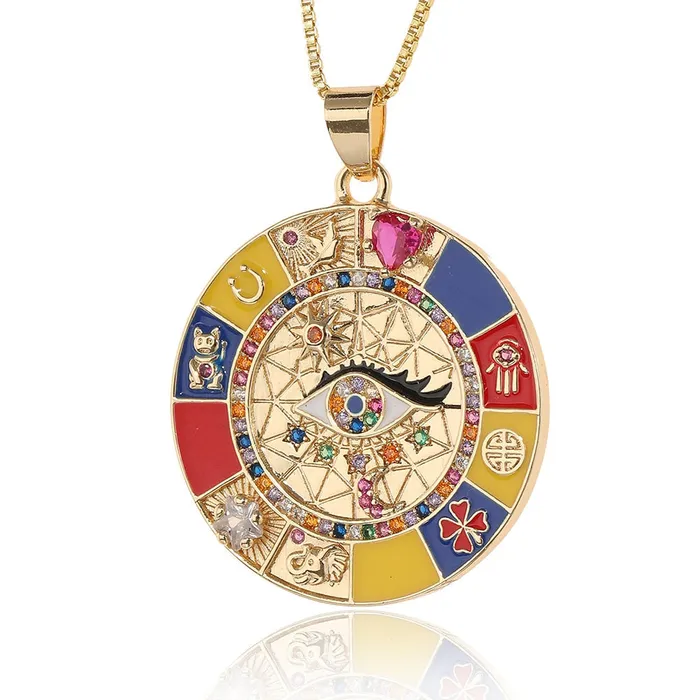 Multielement Evil Eye Necklace Life Changing Energy Necklaces
