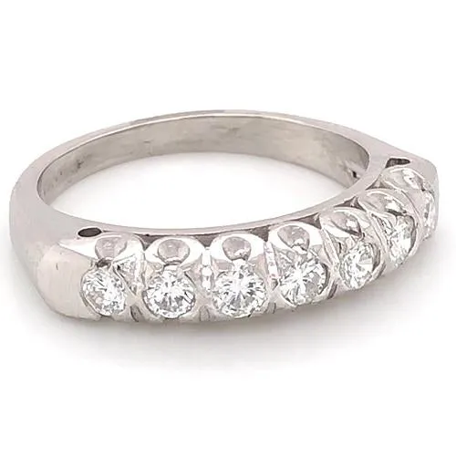Natural Earth Mined Diamond Anniversary Band 140 Carats F Vs1 White Gold Jewelry New GB Rings Natural Earth Mined Diamond Anniversary Band 140 Carats F Vs1 White Gold Jewelry New GB Rings