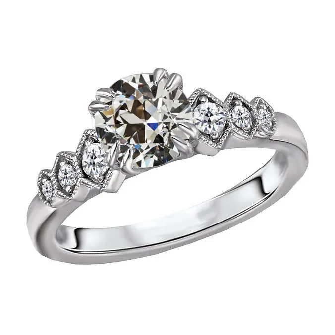 Natural Earth Mined Diamond Round Old Cut Anniversary Ring Double Prong Set 4 Carats HarryChadEntcom Rings Natural Earth Mined Diamond Round Old Cut Anniversary Ring Double Prong Set 4 Carats HarryChadEntcom Rings