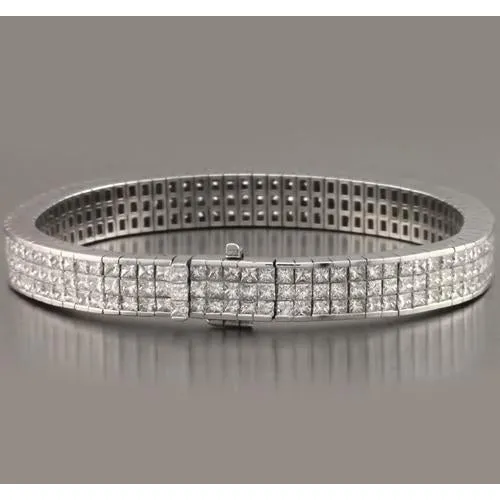 Natural Earth Mined Diamond Tennis Bracelet Pav Set 2490 Carats White Gold 14K GB Bracelets Natural Earth Mined Diamond Tennis Bracelet Pav Set 2490 Carats White Gold 14K GB Bracelets