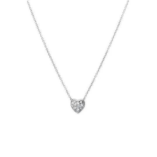 Necklaces 1 Carat Round Natural Earth Mined Diamond Brilliant Cut Heart Style Pendant Necklace GB Necklaces 1 Carat Round Natural Earth Mined Diamond Brilliant Cut Heart Style Pendant Necklace GB