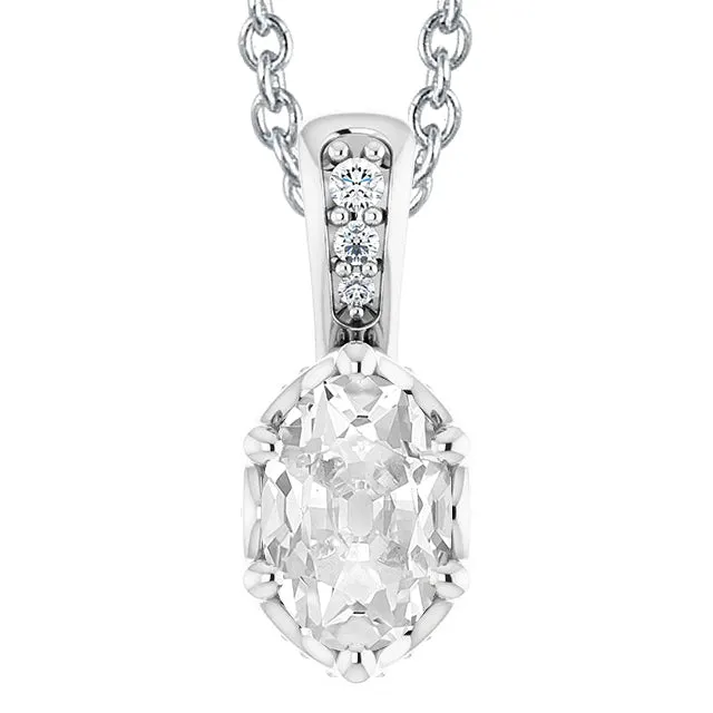 Necklaces 6 Carats Oval Old Miner Gold Natural Earth Mined Diamond Pendant Prong Set With Chain HarryChadEntcom Necklaces 6 Carats Oval Old Miner Gold Natural Earth Mined Diamond Pendant Prong Set With Chain HarryChadEntcom