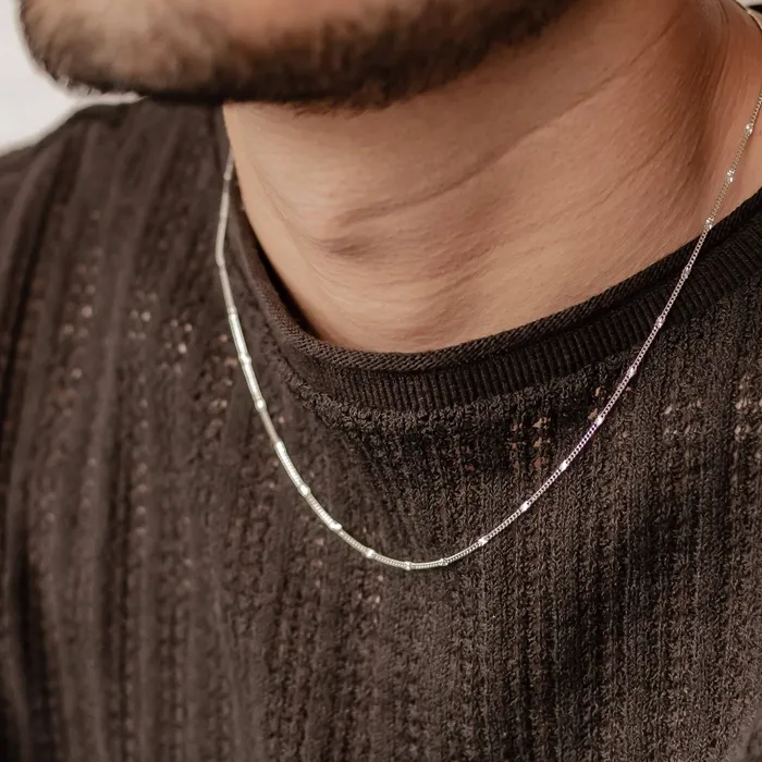 Necklaces Hey Happiness Delicate Starburst Chain Necklace Sterling Silver Necklaces Hey Happiness Delicate Starburst Chain Necklace Sterling Silver