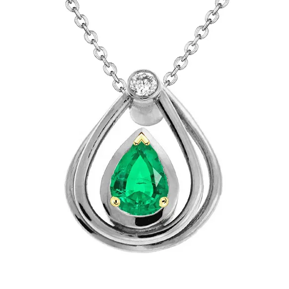 Necklaces Pear Shape Womens Pendant Green Emerald Casual Diamond Necklace HarryChadEntcom Necklaces Pear Shape Womens Pendant Green Emerald Casual Diamond Necklace HarryChadEntcom