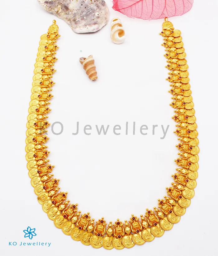 Necklaces Silversmith The Dhriti Antique Silver Lakshmi Kasumala Coin NecklaceWaistbelt