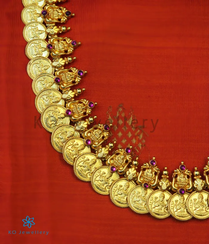 Necklaces Silversmith The Dhriti Antique Silver Lakshmi Kasumala Coin NecklaceWaistbelt