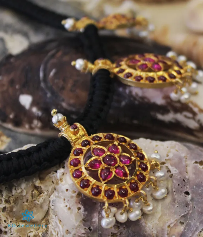 Necklaces Silversmith The Mandala Silver Thread Necklace Black