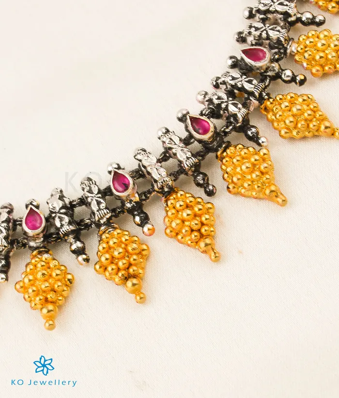 Necklaces Silversmith The Ridhi Silver Necklace TwoTone