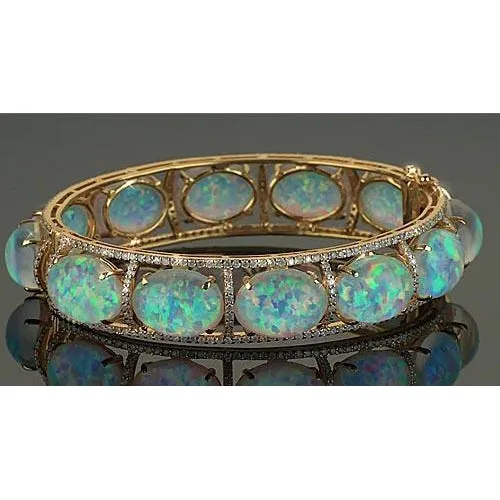 Opal Natural Earth Mined Diamond Bracelet Prong Set 89 Carats Bracelet Women GB Bracelets Opal Natural Earth Mined Diamond Bracelet Prong Set 89 Carats Bracelet Women GB Bracelets