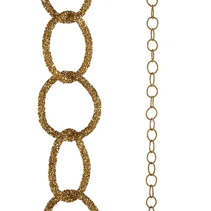 PreStyled Sets Raz Imports Raz Imports 2022 Evergreen Gold 5 Gold Glittered Chain Garland PreStyled Sets Raz Imports Raz Imports 2022 Evergreen Gold 5 Gold Glittered Chain Garland