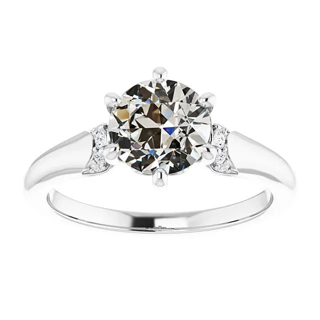 Real 3 Carats Natural Earth Mined Diamond Round Old Miner Engagement Ring 14K White Gold HarryChadEntcom Rings Real 3 Carats Natural Earth Mined Diamond Round Old Miner Engagement Ring 14K White Gold HarryChadEntcom Rings