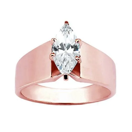 Rings 150 Ct Natural Earth Mined Diamond Solitaire Engagement Ring Rose Gold GB Rings 150 Ct Natural Earth Mined Diamond Solitaire Engagement Ring Rose Gold GB