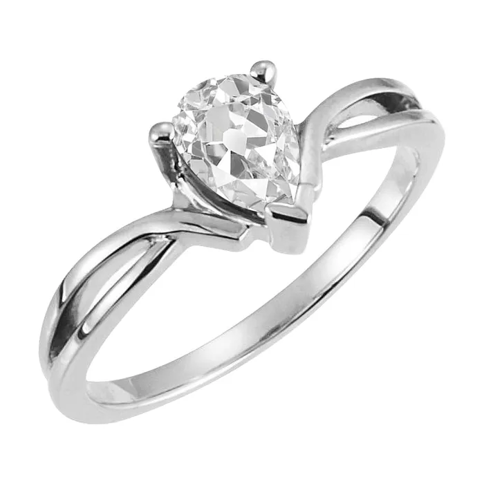 Rings 2 Carats Diamond Old Miner Natural Solitaire Pear Cut Ring Twisted Shank HarryChadEntcom Rings 2 Carats Diamond Old Miner Natural Solitaire Pear Cut Ring Twisted Shank HarryChadEntcom