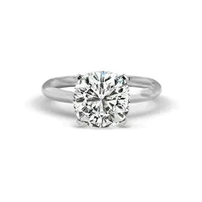 Rings 3 Carat Modern Cushion Natural Earth Mined Diamond Ring GB