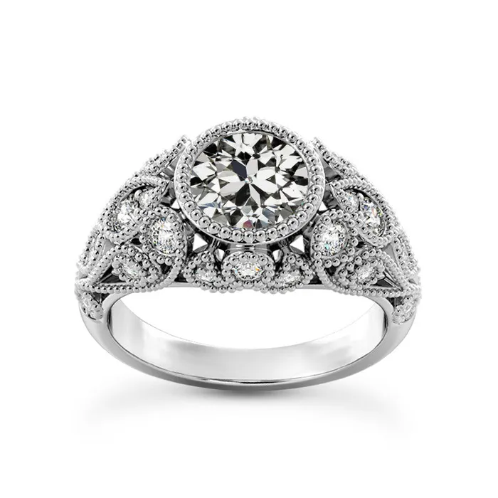 Rings Antique Style Round Old Miner Real Natural Earth Mined Diamond Wedding Ring 4 Carats Jewelry HarryChadEntcom Rings Antique Style Round Old Miner Real Natural Earth Mined Diamond Wedding Ring 4 Carats Jewelry HarryChadEntcom