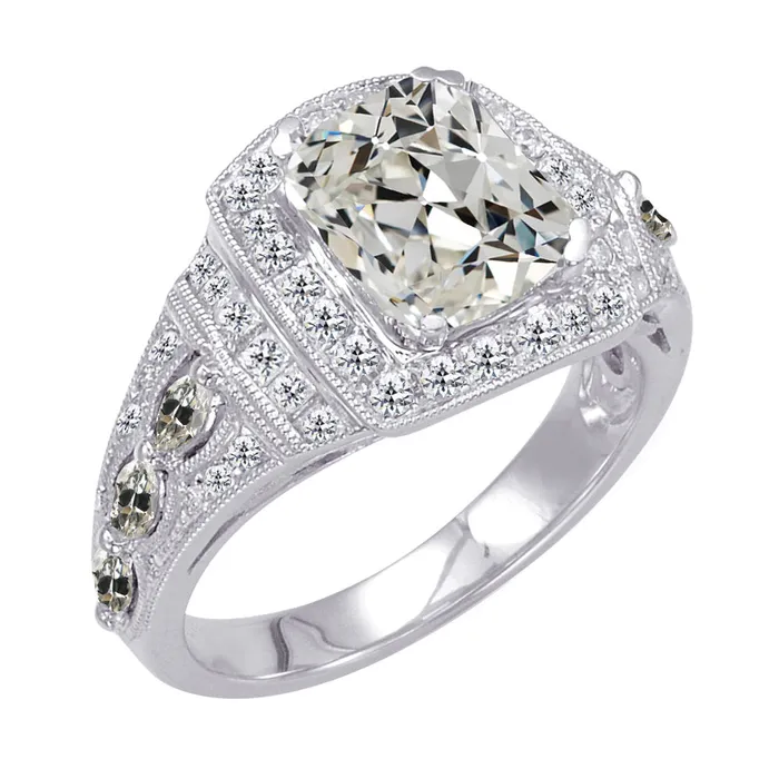 Rings Cushion Round Old European Mined Diamond Anniversary Ring 450 Carats HarryChadEntcom Rings Cushion Round Old European Mined Diamond Anniversary Ring 450 Carats HarryChadEntcom