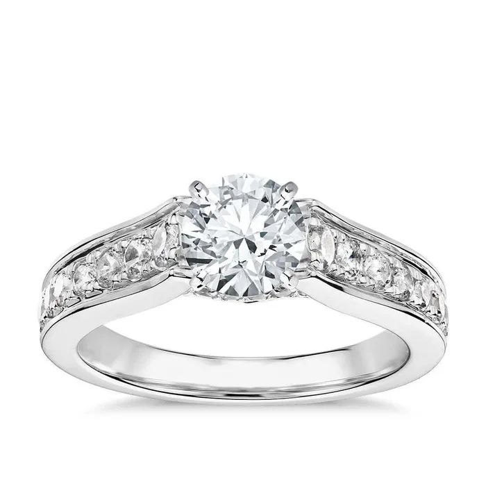 Rings Four Prong Set 340 Ct Sparkling Natural Earth Mined Diamonds Engagement Ring Gold 14K GB Rings Four Prong Set 340 Ct Sparkling Natural Earth Mined Diamonds Engagement Ring Gold 14K GB