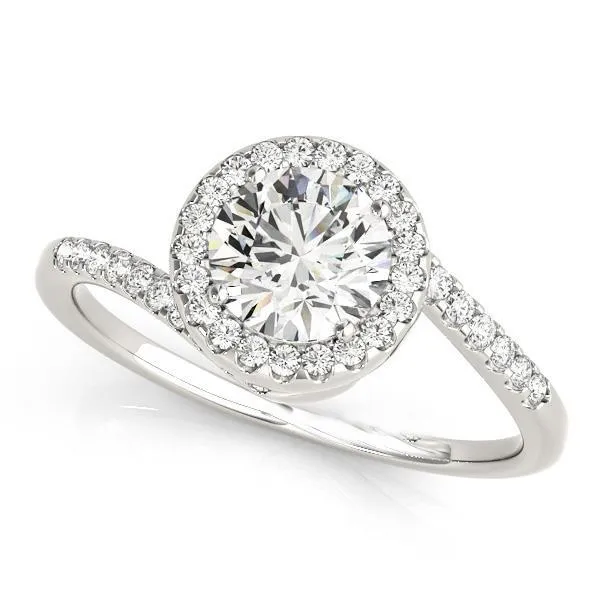 Rings GB 325 Carats Round Natural Earth Mined Diamond Halo Ring Gold White 14K Rings GB 325 Carats Round Natural Earth Mined Diamond Halo Ring Gold White 14K