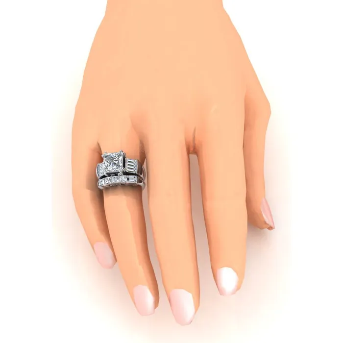 Rings GB Big Natural Earth Mined Diamond Ring 450 Ct Three Stone Gold Engagement Ring Rings GB Big Natural Earth Mined Diamond Ring 450 Ct Three Stone Gold Engagement Ring