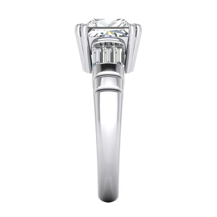 Rings GB Big Natural Earth Mined Diamond Ring 450 Ct Three Stone Gold Engagement Ring Rings GB Big Natural Earth Mined Diamond Ring 450 Ct Three Stone Gold Engagement Ring