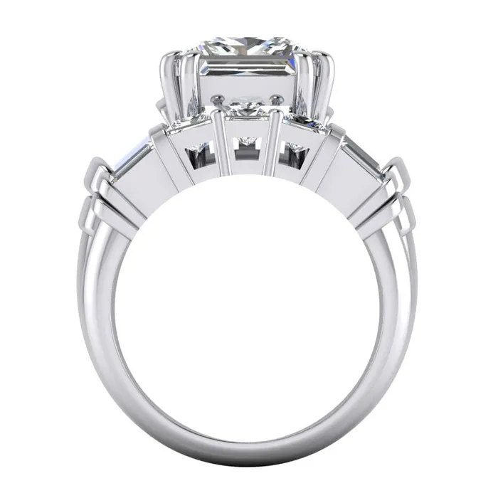 Rings GB Big Natural Earth Mined Diamond Ring 450 Ct Three Stone Gold Engagement Ring Rings GB Big Natural Earth Mined Diamond Ring 450 Ct Three Stone Gold Engagement Ring