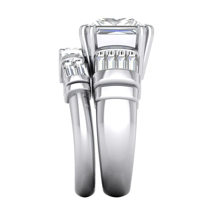 Rings GB Big Natural Earth Mined Diamond Ring 450 Ct Three Stone Gold Engagement Ring Rings GB Big Natural Earth Mined Diamond Ring 450 Ct Three Stone Gold Engagement Ring