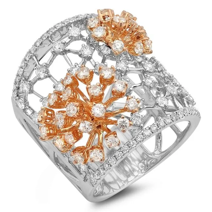 Rings GB Womens Custom Jewelry Gold 18K Genuine Natural Earth Mined Diamond Ring Rings GB Womens Custom Jewelry Gold 18K Genuine Natural Earth Mined Diamond Ring