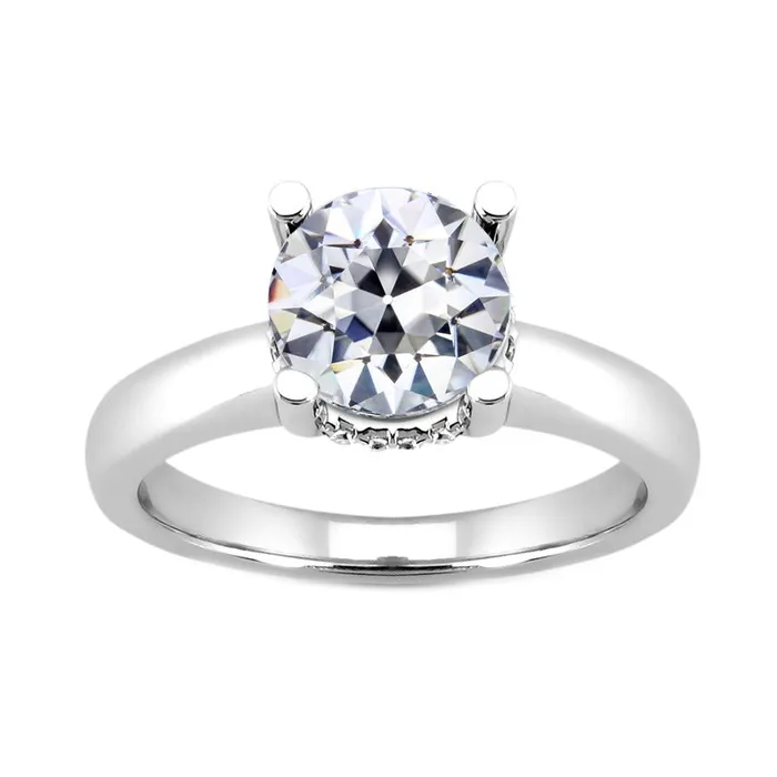 Rings HarryChadEntcom 250 Carats Old European Round Mined Diamond Solitaire Engagement Ring Rings HarryChadEntcom 250 Carats Old European Round Mined Diamond Solitaire Engagement Ring