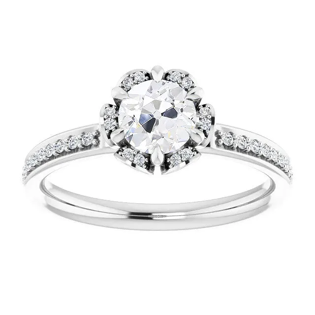 Rings HarryChadEntcom 3 Carats Halo Engagement Ring Round Old Mine Cut Real Natural Earth Mined Diamond Jewelry Rings HarryChadEntcom 3 Carats Halo Engagement Ring Round Old Mine Cut Real Natural Earth Mined Diamond Jewelry
