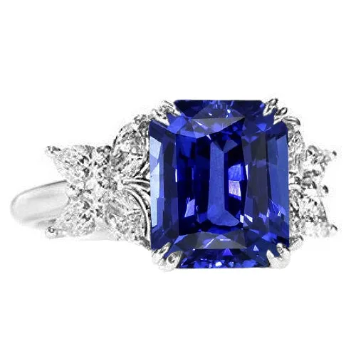 Rings HarryChadEntcom Blue Sapphire Wedding Ring Emerald Butterfly Style Natural Earth Mined Diamonds 3 Carats Rings HarryChadEntcom Blue Sapphire Wedding Ring Emerald Butterfly Style Natural Earth Mined Diamonds 3 Carats