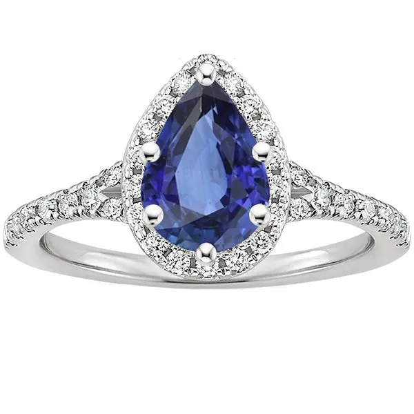 Rings HarryChadEntcom Halo Natural Earth Mined Diamond Ring Pear Cut Blue Sapphire Gemstone Jewelry 525 Carats Rings HarryChadEntcom Halo Natural Earth Mined Diamond Ring Pear Cut Blue Sapphire Gemstone Jewelry 525 Carats