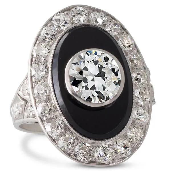 Rings HarryChadEntcom Ladies Halo Wedding Ring Round Old Cut Natural Earth Mined Diamond Black Gold 4 Carats Rings HarryChadEntcom Ladies Halo Wedding Ring Round Old Cut Natural Earth Mined Diamond Black Gold 4 Carats