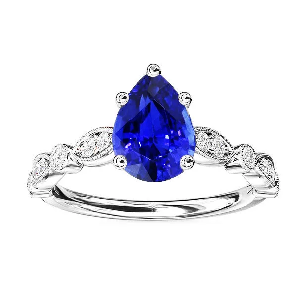 Rings HarryChadEntcom Natural Earth Mined Diamond Anniversary Ring Pear Sri Lankan Sapphire 250 Carats Rings HarryChadEntcom Natural Earth Mined Diamond Anniversary Ring Pear Sri Lankan Sapphire 250 Carats