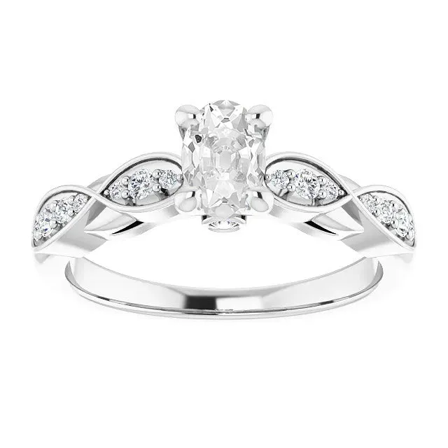 Rings HarryChadEntcom Oval Old Miner Natural Earth Mined Diamond Ring With Accents Twisted Style 325 Carats Rings HarryChadEntcom Oval Old Miner Natural Earth Mined Diamond Ring With Accents Twisted Style 325 Carats