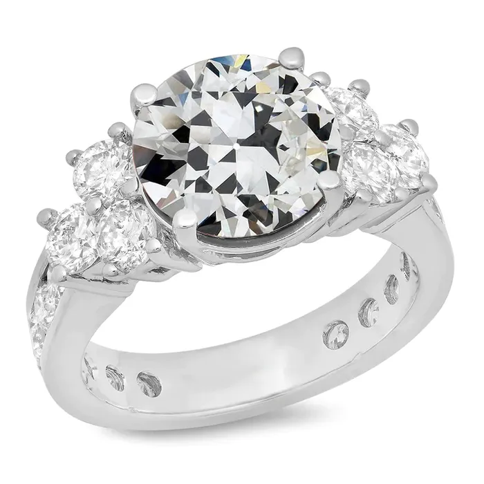 Rings HarryChadEntcom Round Cut 11 Carat Natural Earth Mined Diamond Ring Rings HarryChadEntcom Round Cut 11 Carat Natural Earth Mined Diamond Ring