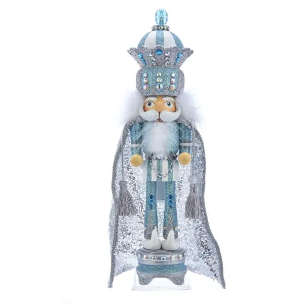 Rings Kurt Adler Kurt Adler 185 Hollywood Blue and Silver King Nutcracker