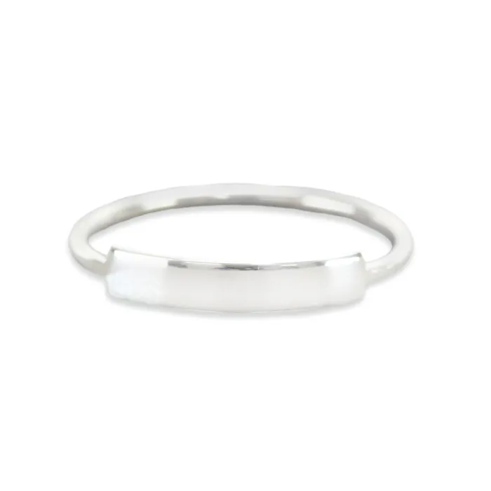 Rings PSV Sterling Silver Thin Tab Ring Stamping Blank SIZE 8
