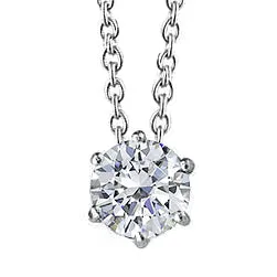 Round Genuine Natural Earth Mined Diamond Solitaire Pendant 1 Carat White Gold Women Jewelry GB Necklaces Round Genuine Natural Earth Mined Diamond Solitaire Pendant 1 Carat White Gold Women Jewelry GB Necklaces
