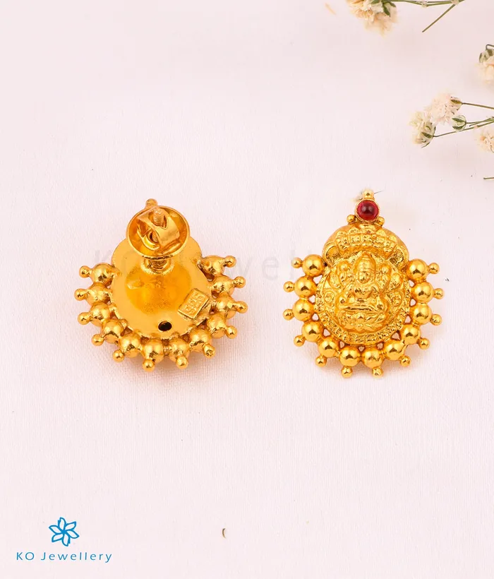 Silversmith Necklaces The Avahati Silver Lakshmi Thread Necklace Maroon
