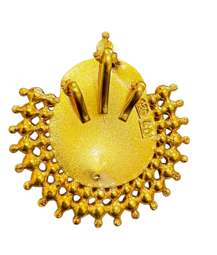 Silversmith Necklaces The Avahati Silver Lakshmi Thread Necklace Maroon