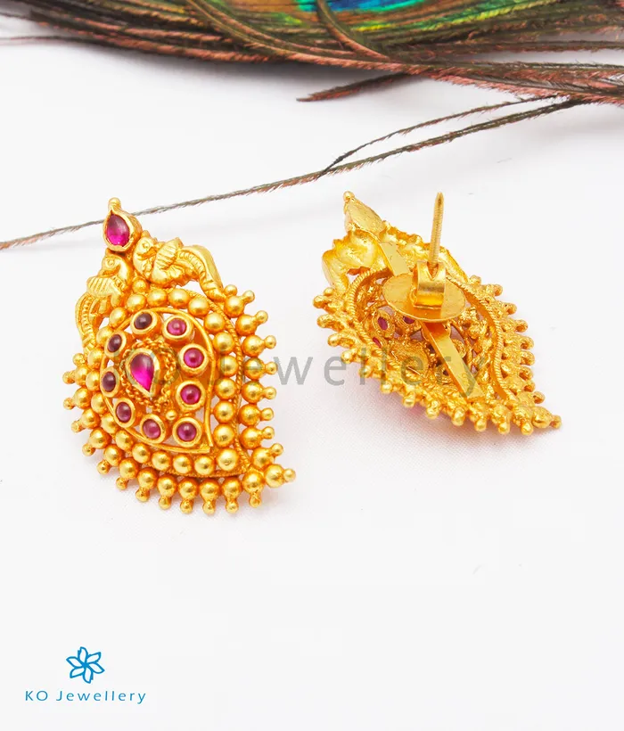 Silversmith Necklaces The Prashanti Mohanmala Silver Necklace Red