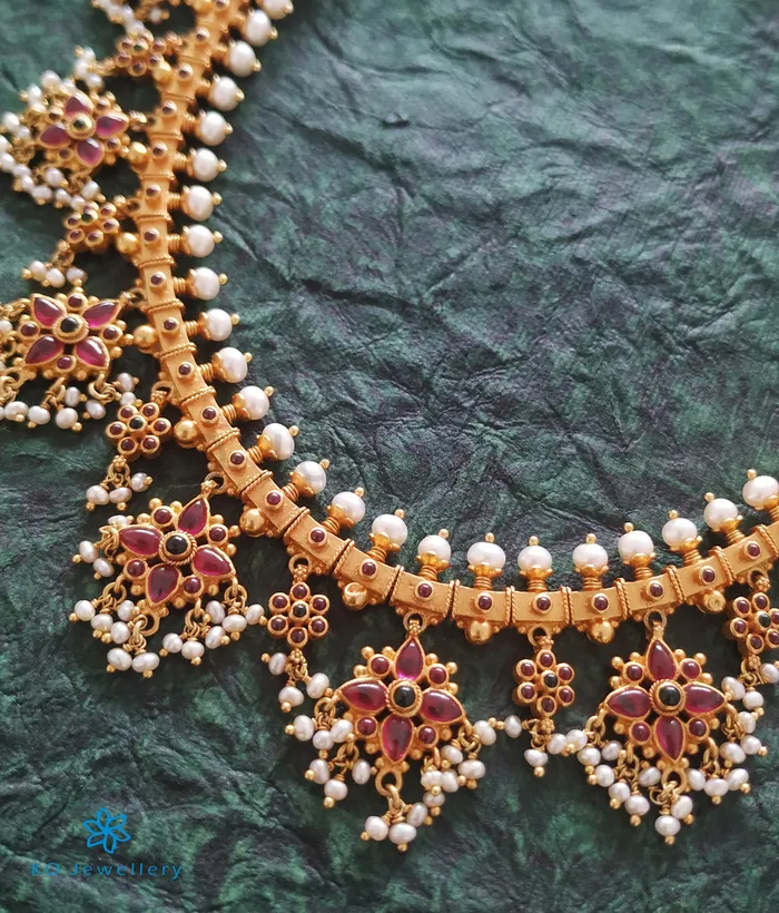 Silversmith Necklaces The Sahiti Silver Guttapusalu Necklace