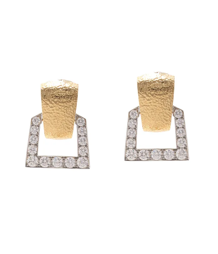 Single Strap Earrings David Webb Earrings